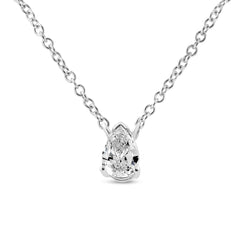 .925 Sterling Silver Miracle Set Princess-Cut Diamond Solitaire Stud Earrings (H-I Color, I1-I2 Clarity)