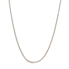 14K Yellow Gold 5.0 Cttw Lab Grown Diamond Tennis Necklace