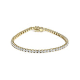 14K Yellow Gold Classic 5.00 Cttw Diamond Tennis Bracelet