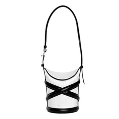 Alexander McQueen Curve Soft Ivory Leather Bucket Bag