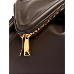 Bottega Veneta Beak Large Shoulder Bag Brown Calfskin Leather Designer Handbag