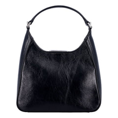 Balenciaga BB Soft Hobo Mini Black Smooth Calfskin Leather Shoulder Crossbody Bag