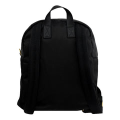 Fendi Baguette Black Nylon Small Backpack Travel Bag Gold Logo