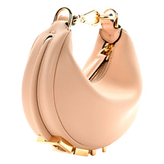Fendi Fendigraphy Nano Hobo Calfskin Leather Light Pink Mini Clutch Bag