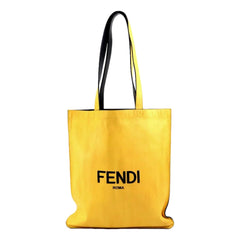 Fendi Pack Large Shopping Tote Yellow Box Leather Bag