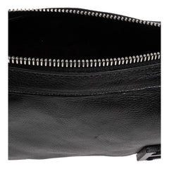 Fendi Simply Fendi Mini Black Leather Shoulder Bag
