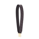 Fendi Strap You FF Zucca Black Glazed Canvas Shoulder Strap