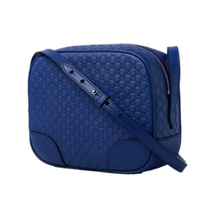 Gucci Bree Microguccissima Leather Crossbody Bag Caspian Blue