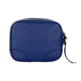 Gucci Bree Microguccissima Leather Crossbody Bag Caspian Blue