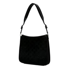 Gucci Horsebit Black Fur Slim Shoulder Bag