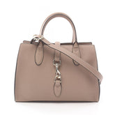 Gucci Jackie Medium Beige Calfskin Tote Bag