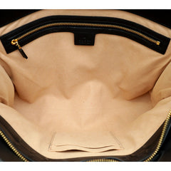 Gucci Ophidia Bicolor Red Suede Black Leather Slip Handle Tote Bag