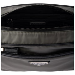 Prada Re-Nylon Saffiano Leather Camera Crossbody Zip Bag in Green
