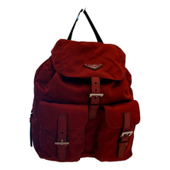 Prada Re-Edition Re-Nylon Burgundy Drawstring Backpack Medium