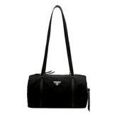 Prada Small Re-Nylon and Saffiano Leather Duffel Bag Black