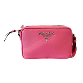 Prada Vitello Phenix Pink Leather Small Camera Crossbody Bag