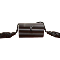 Saint Laurent Opium Plexiglass Minaudière Box Bag Black