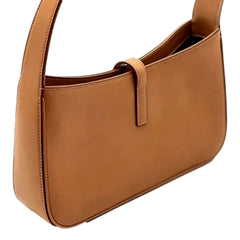 Saint Laurent Le 5 À 7 Small Beige Leather YSL Hobo Shoulder Bag Gold Logo