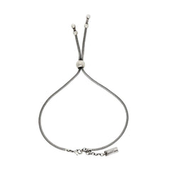 Saint Laurent Silver Bolo Tie Chain Bracelet Large