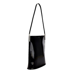 Saint Laurent Black Patent Leather Shopping Tote Shoulder Bag