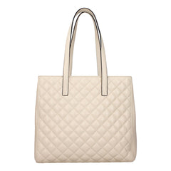 Versace La Medusa Quilted Tote Bag Ivory Leather Gold Hardware