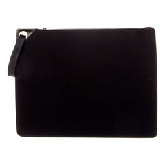 Versace Black Nylon Portfolio Wristlet Pouch