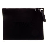 Versace Black Nylon Portfolio Wristlet Pouch