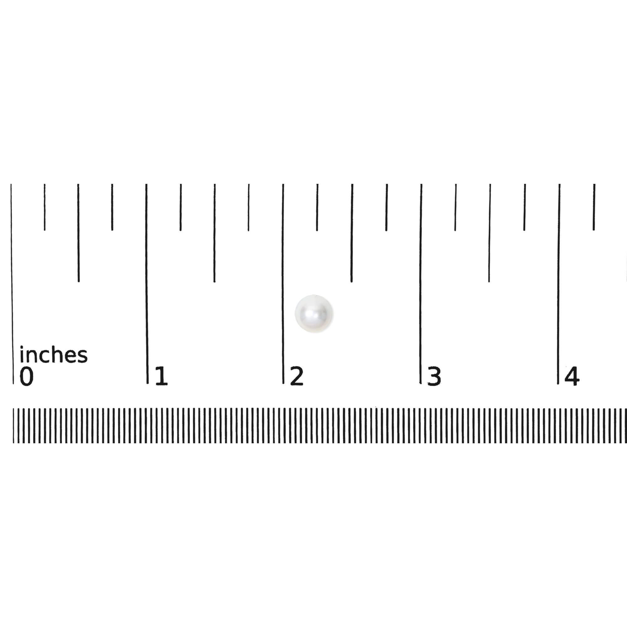 14K Gold Cultured Freshwater Pearl Solitaire Stud Earrings