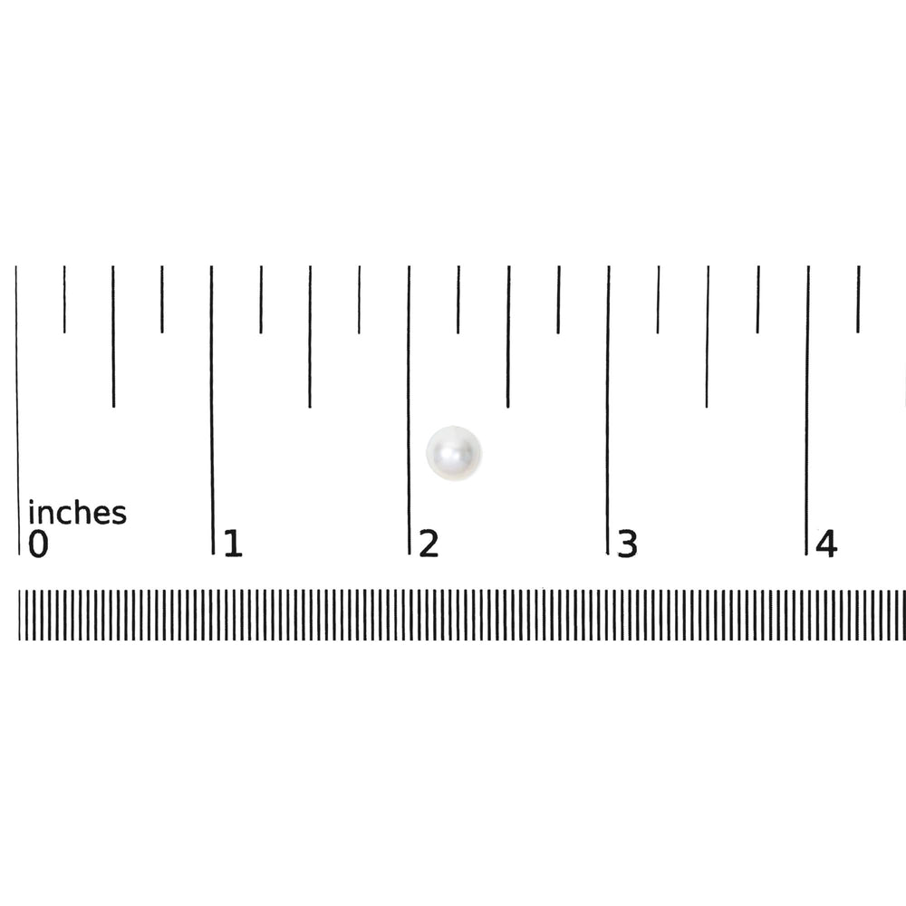 14K Yellow Gold 7-7.5MM Akoya Cultured Pearl Solitaire Stud Earrings