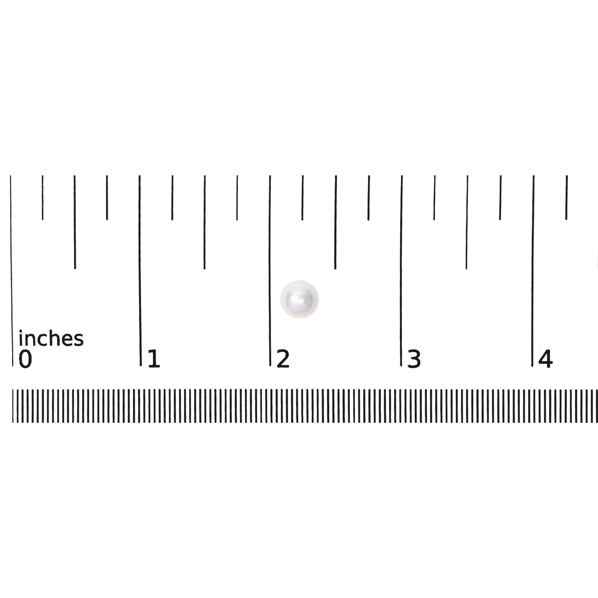 14K Gold Cultured Freshwater Pearl Solitaire Stud Earrings