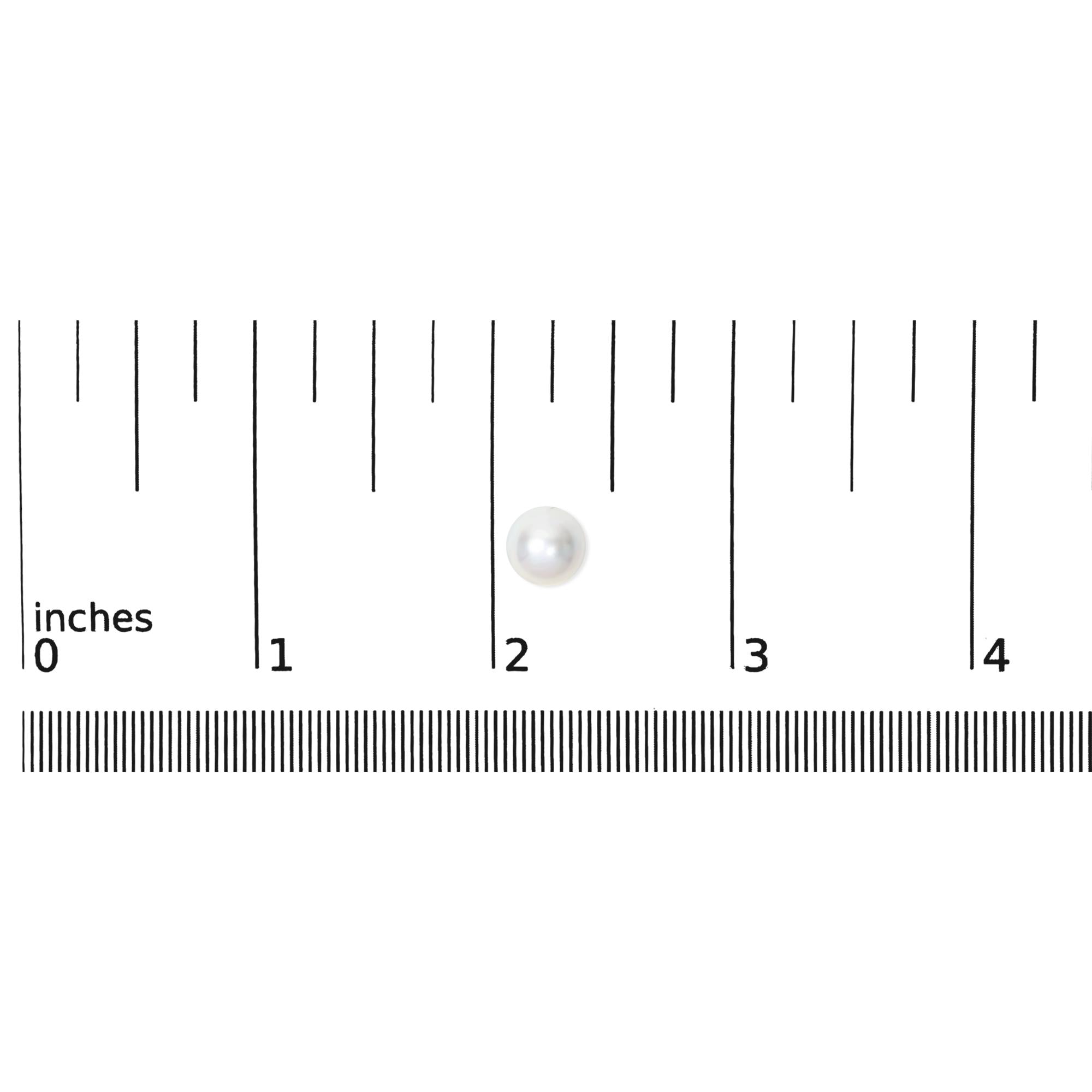 14K Gold Cultured Freshwater Pearl Solitaire Stud Earrings