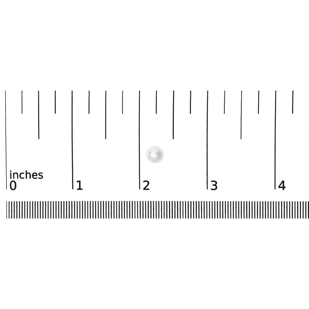 14K Yellow Gold 7-7.5MM Akoya Cultured Pearl Solitaire Stud Earrings