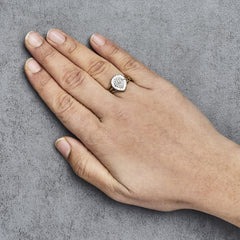 10K Yellow Gold Diamond Cocktail Ring (1/4 Cttw, I-J Color, I3 Clarity)
