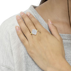 10K Yellow Gold Diamond Cocktail Ring (1/2 Cttw, J-K Color, I2-I3 Clarity)