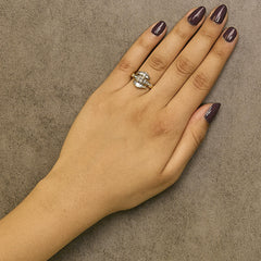 14K Yellow Gold 1.0 Cttw Princess Diamond Geometric Cocktail Ring