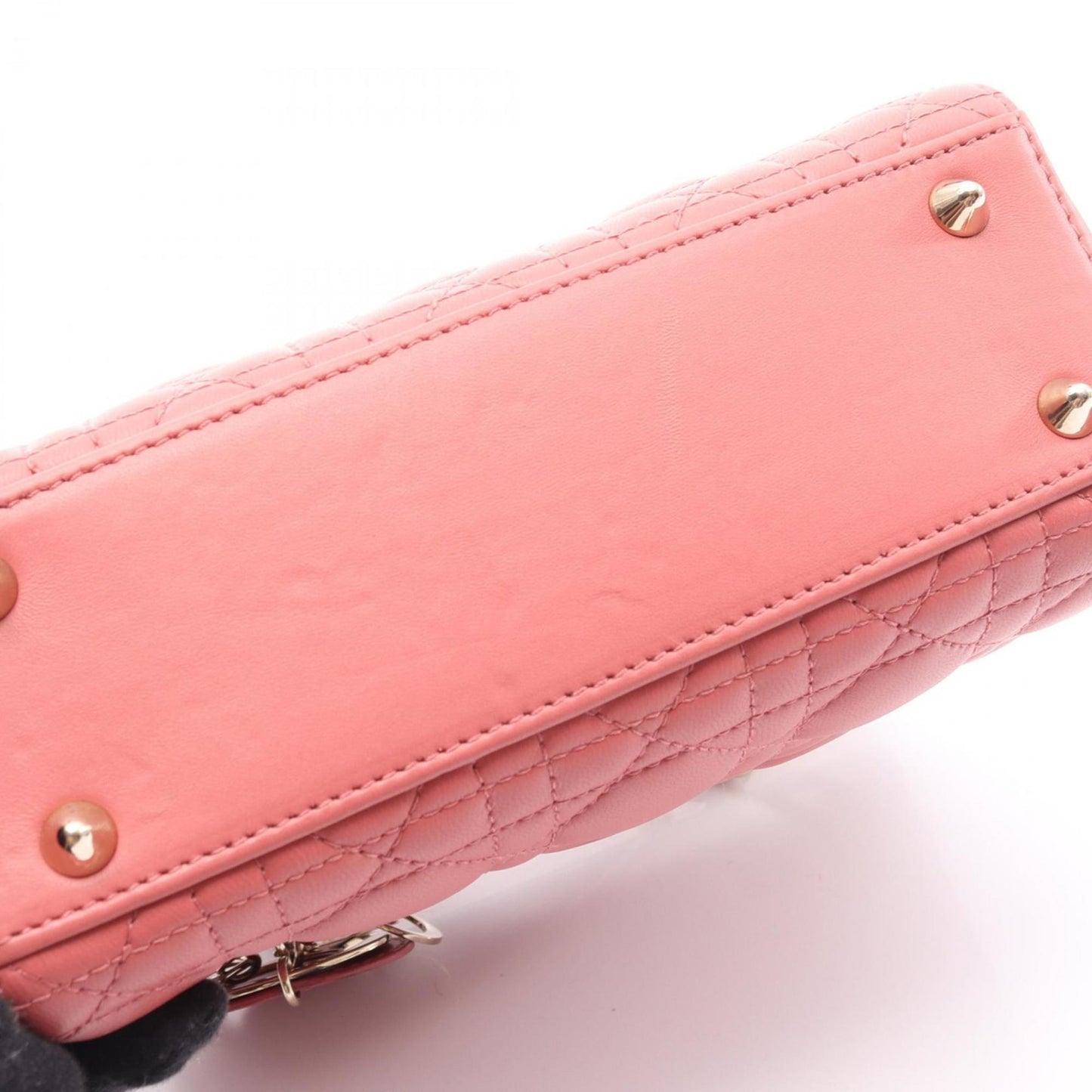 Christian Dior Dior LADY DIOR MY ABCDIOR Lady Small Handbag, Leather, Women's, Pink, 18-MA-1129