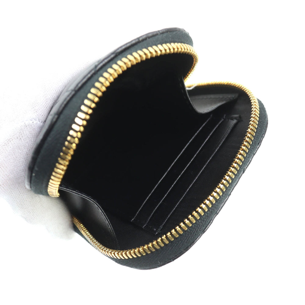 Christian Dior S0872ONMJ Lady Cannage Phone Pouch, Lambskin, Black, Gold Hardware, Made in Italy, Women's — Like New