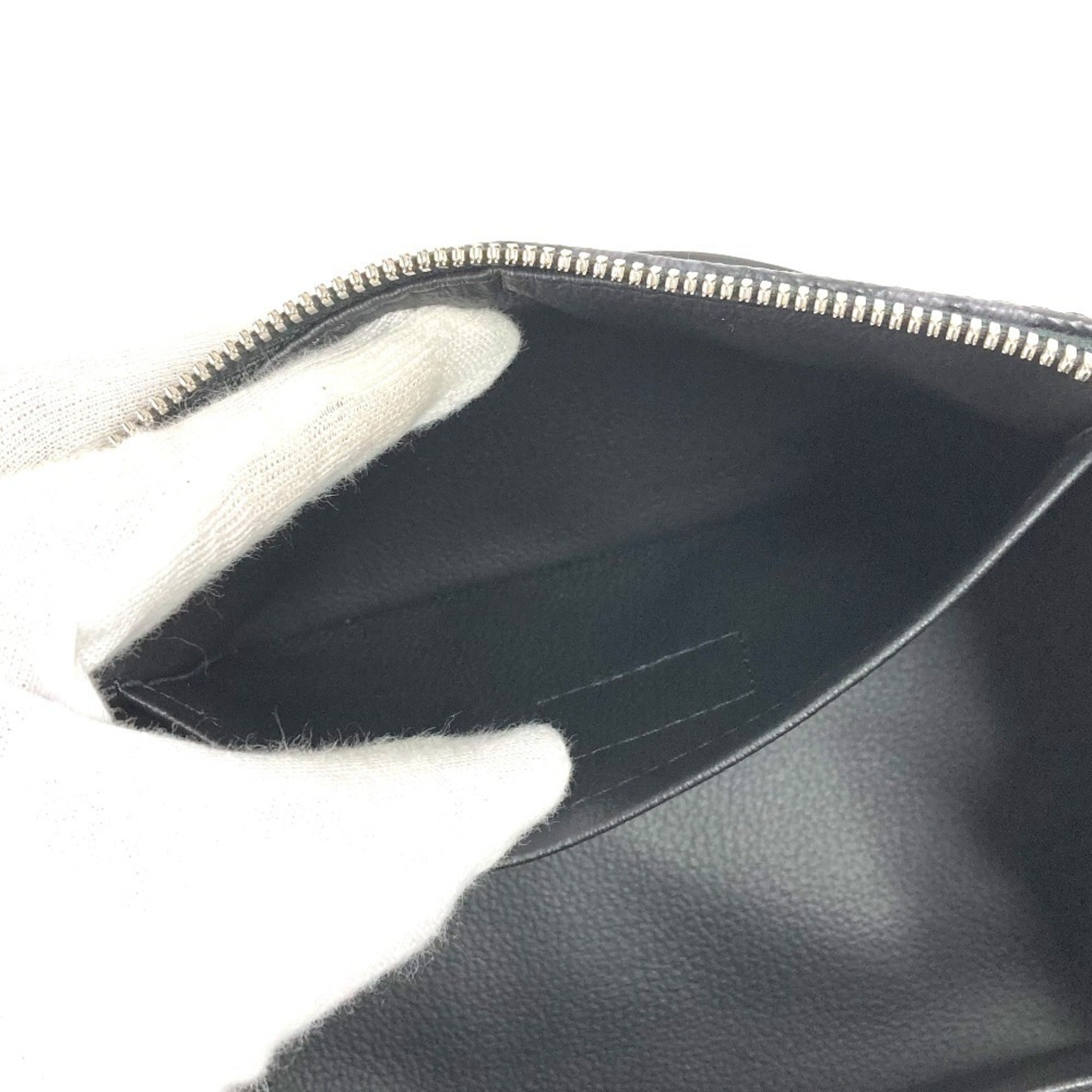 LOUIS VUITTON M11508 Monogram Eclipse Toiletry Bag, Pouch, Second Clutch Handbag, Canvas, Men's, Black — Like New