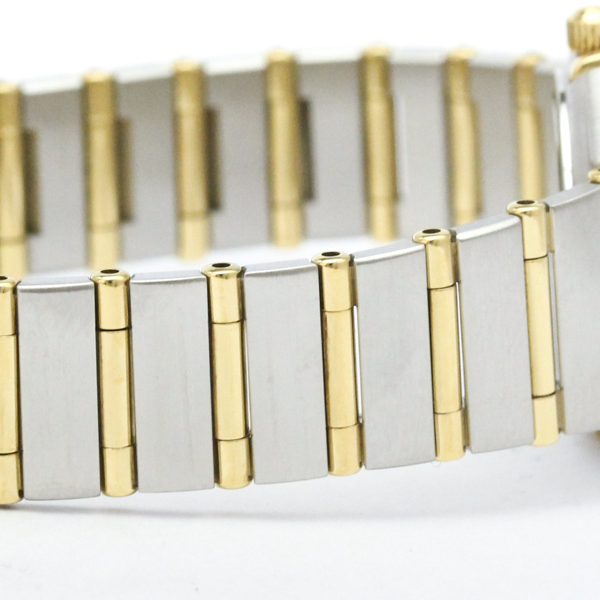 OMEGA Constellation Diamond 18K Gold Steel Watch 1267.30 Polished — Very Good