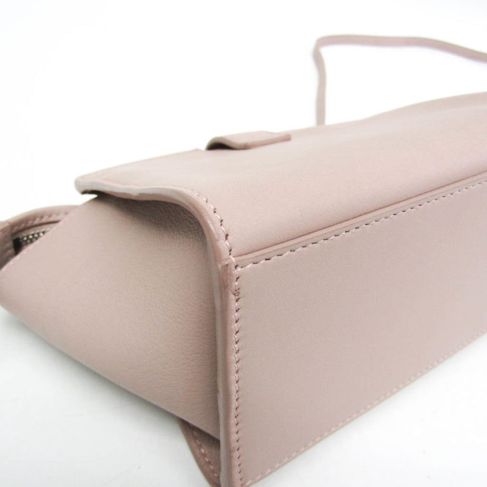 Yves Saint Laurent Toyca Bus 452322 Women's Leather Shoulder Bag Pink Beige — Like New