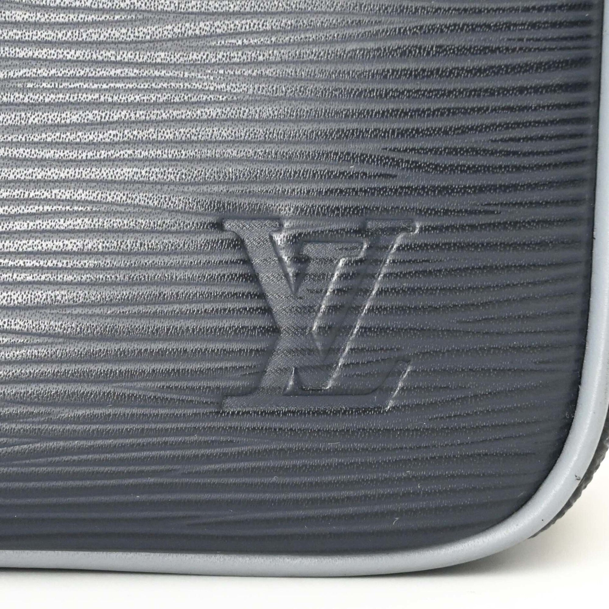 LOUIS VUITTON Louis Vuitton Danube PM Shoulder Bag Epi Monogram Eclipse Black Navy M53421 — Like New
