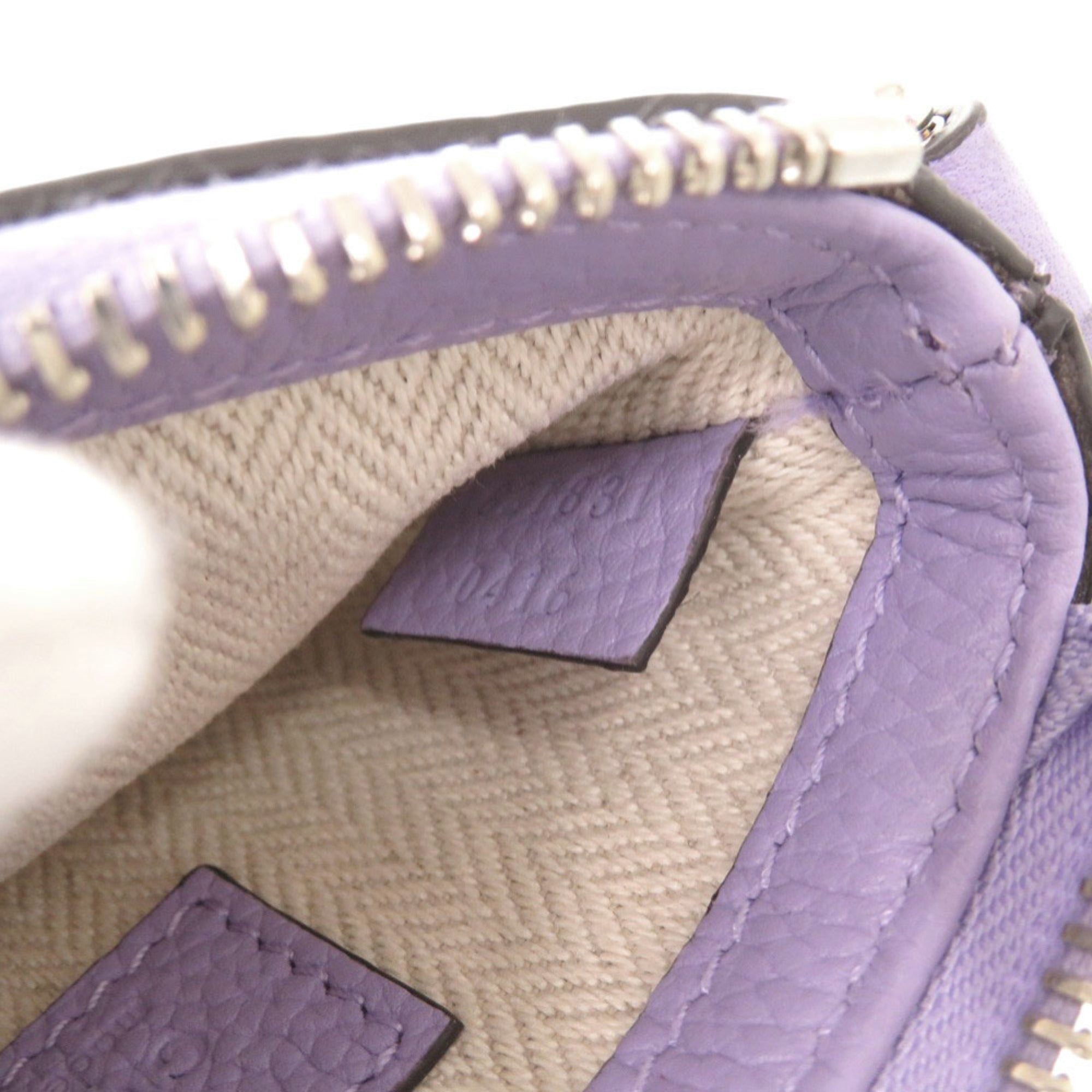 Unused Gucci logo 821831 leather purple micro mini shoulder bag 1478GUCCI — New - Store Return