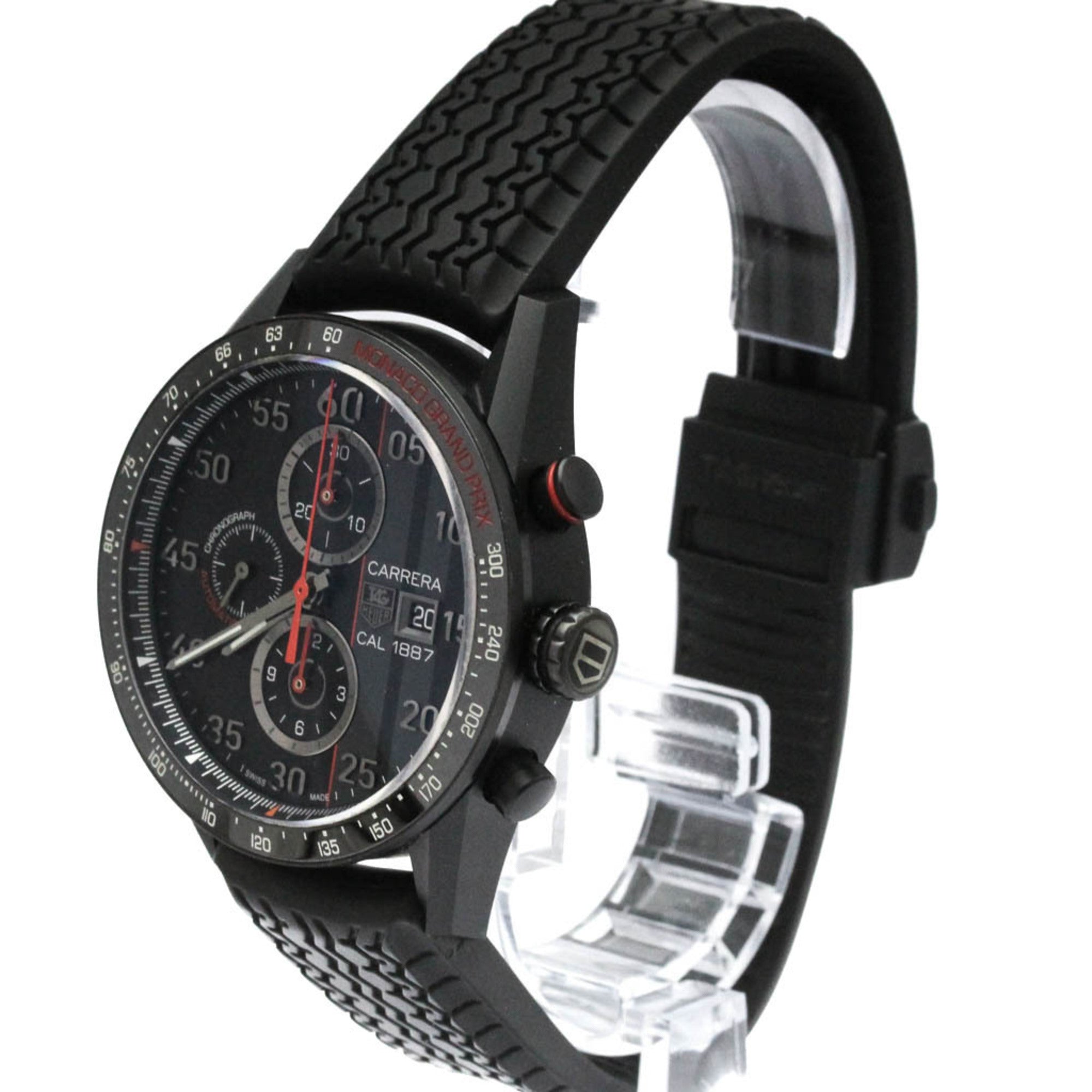 TAG HEUER Carrera Chronograph Monaco Grand Prix Titanium Watch CAR2A83 — Very Good