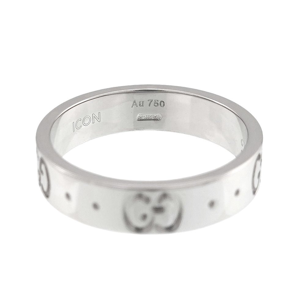 Gucci Icon #7 Ring, 18K White Gold (750) — Like New