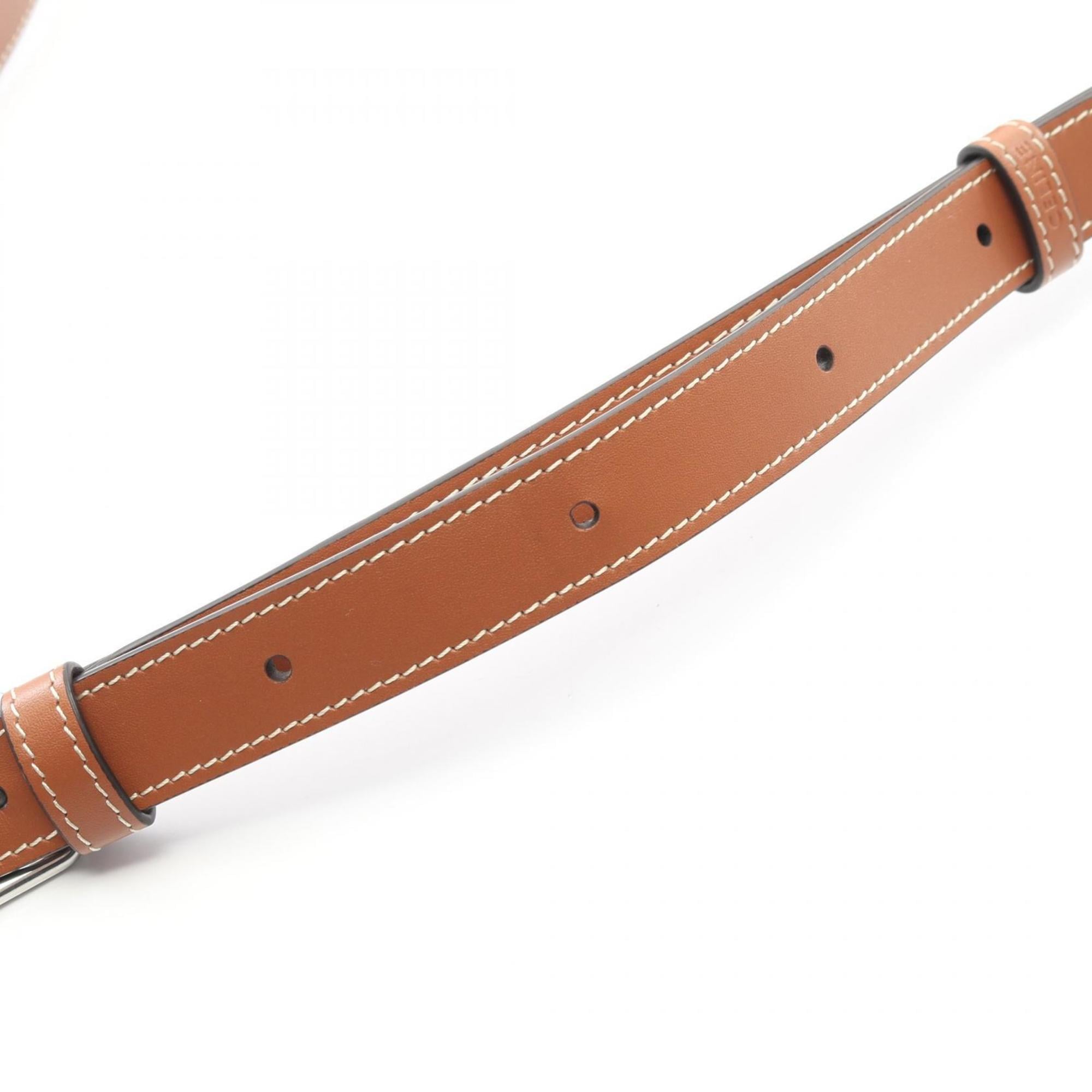 Celine Triomphe Small Folco Messenger Shoulder Bag in Coated Canvas and Leather, Men's, Black Brown, 118252BZJ.04LI