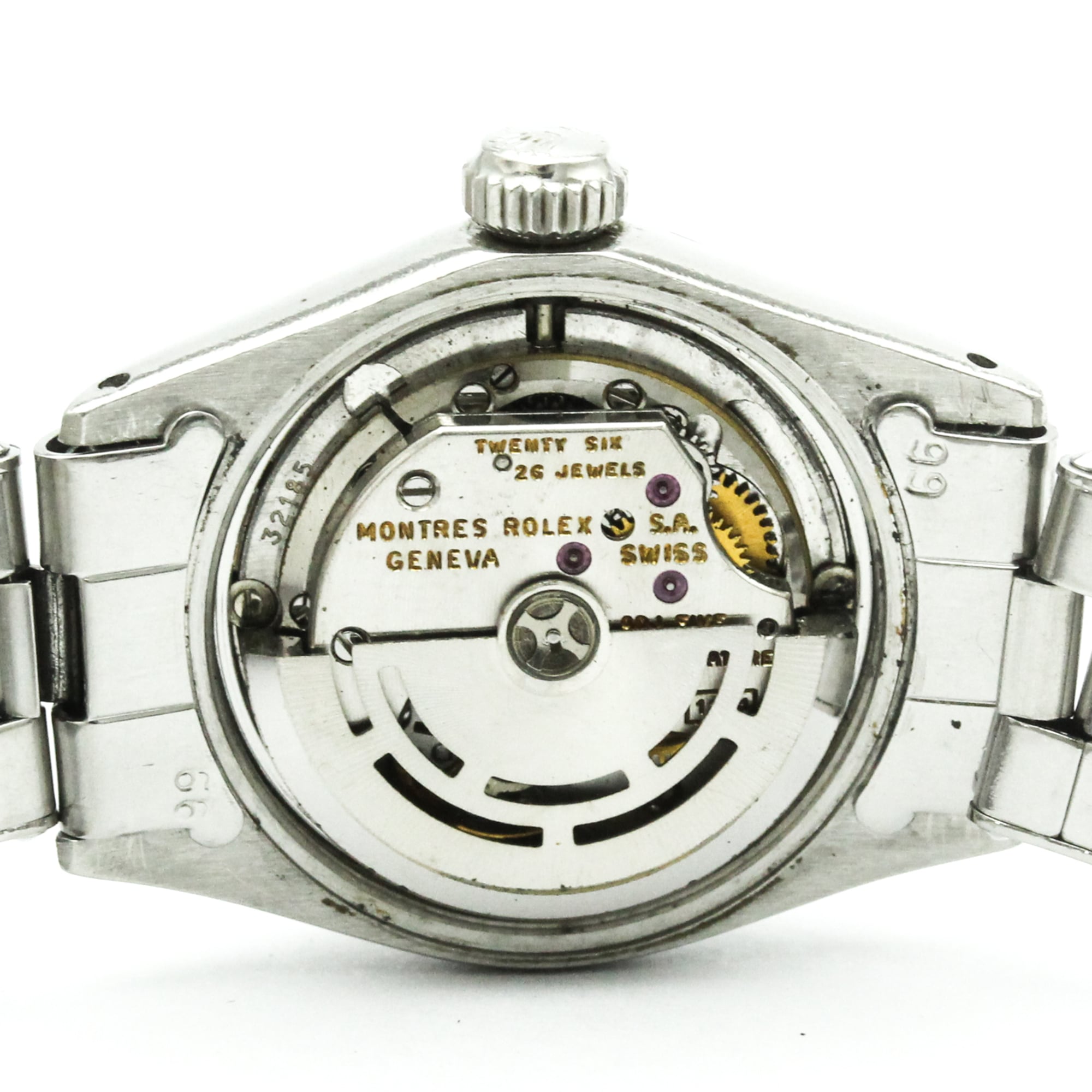 ROLEX Oyster Perpetual Date 6516 Steel Automatic Ladies Watch Vintage — Good