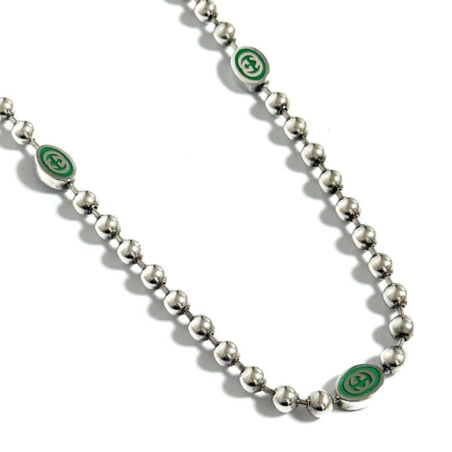 Gucci Men's Women's Necklace Pendant GG Ball Chain