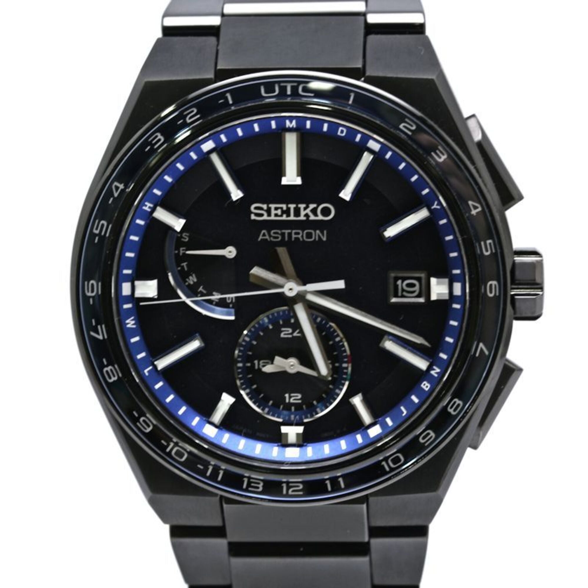 SEIKO Astron Nextar World Time Solar Radio-Controlled Watch SBXY041 8B63-0BB0 Men's Titanium 40473 — Like New