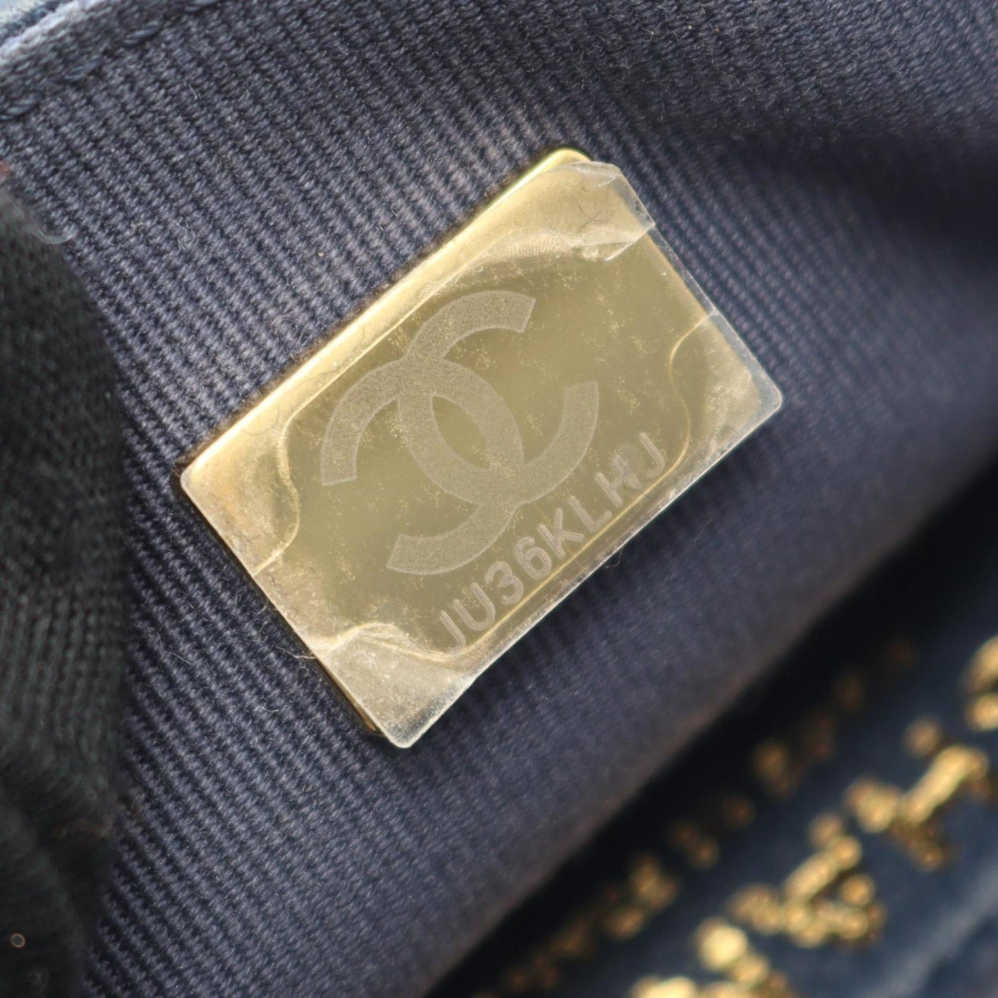 CHANEL CHANEL19 Matelasse Shoulder Bag in Lambskin (Sheep Leather) - Women's, Navy Blue, AS2563