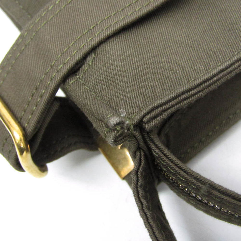 Burberry Mini Trench Tote 8092089 Men,Women Cotton Canvas Shoulder Bag Khaki — Like New